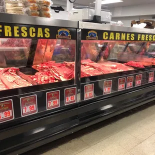 a display of meat