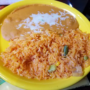 side of rice and beans:  both had really good flavor