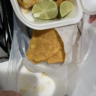 Chips that came with my meal