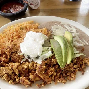 huevos con chorizo for breakfast