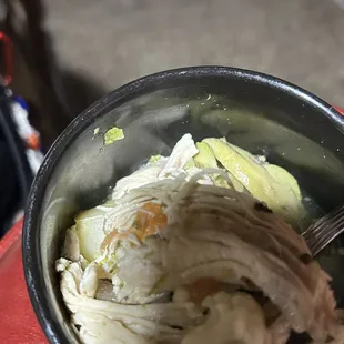 &quot;Shredded chicken&quot;