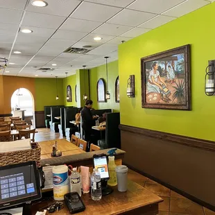 the interior of a restaurant