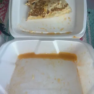 The amount of grease that comes from anything you order here is insane