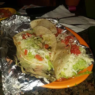 Soft chicken taco deluxe