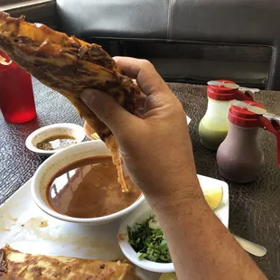 Birria casadia and consommé