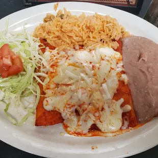 Cheese enchiladas mexicanas