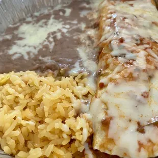 #10. Burrito, Taco, Rice and Beans Combination