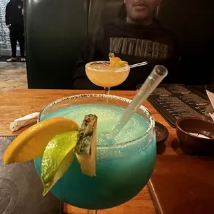 Sky blue margarita
