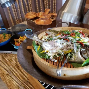 Steamed Fish Oysters