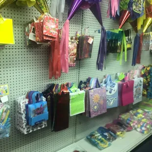 Bought gift bags for .50 and $1 each!