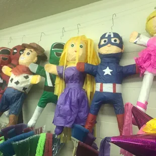 Huge Piñatas bigger than my 4 year old!