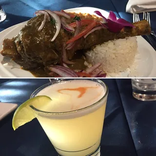 Seco de cordero con frijoles