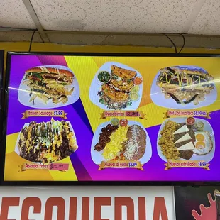 a menu for a mexican restaurant