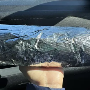 Good size for super burrito