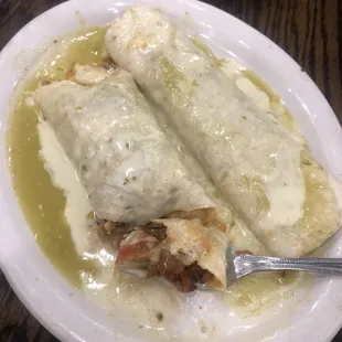 John Evans Burrito- so good! Waiter provided an excellent suggestion!