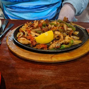 chicken fajitas
