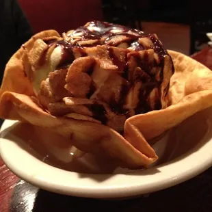 Deep fried ice cream