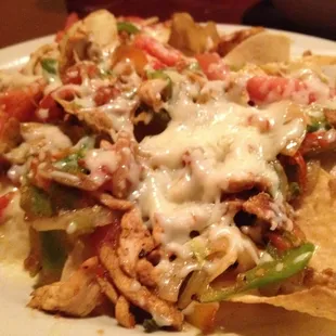 Fajita chicken nachos