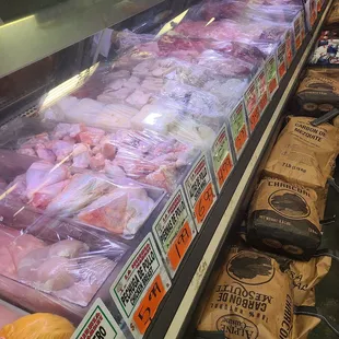 a display of meat