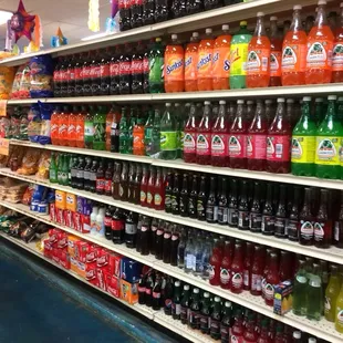 Variety of mexican sodas