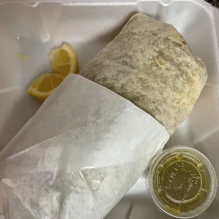 Chicken panchito burrito