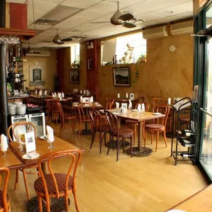 a view of the inside of a restaurant