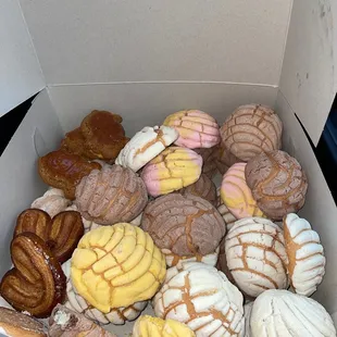 a box of assorted donuts