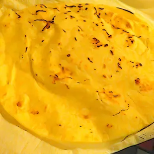 an uncooked tortilla