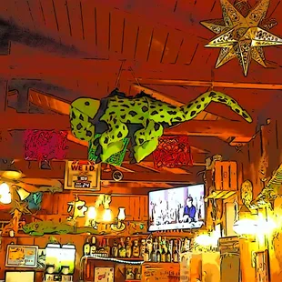 the interior of the restaurant