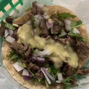 Taco de asada