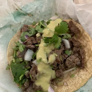 Taco de asada