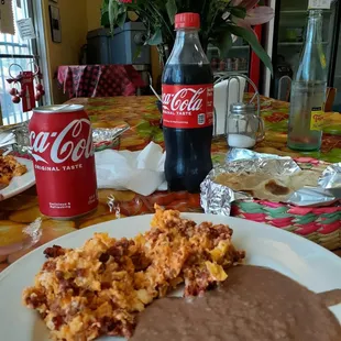a plate of mexican food