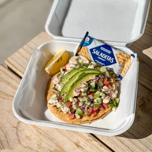 Tostada de Ceviche