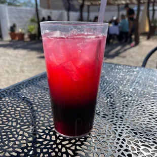 Jamaica and Lime aid, super delicious