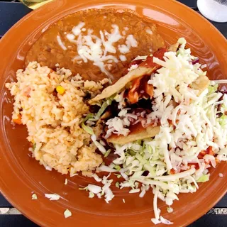 7. Flat Enchilada, Mushroom Taco & Chalupa Combo