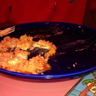 This was the size of the plate that my husband's food came on.