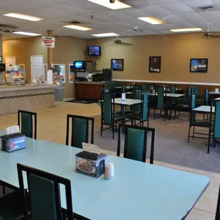 the interior of the restaurant