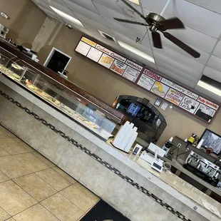 the interior of the restaurant