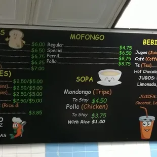 Menu board, 3/3