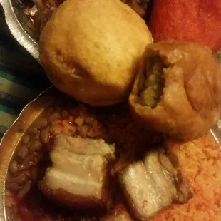 Enough food to feed a family