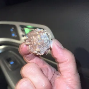 Two or three Ferrero Rocher chocolate in the frappe