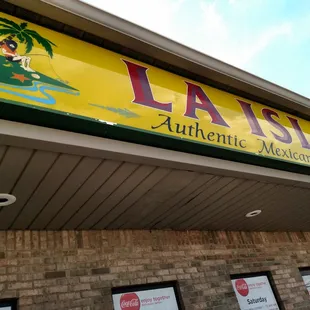 the front of the restaurant