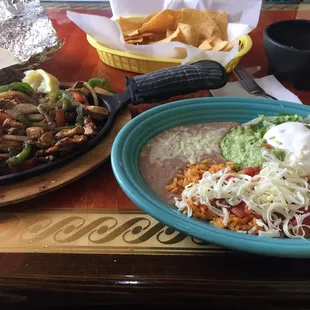 Lunch fajitas