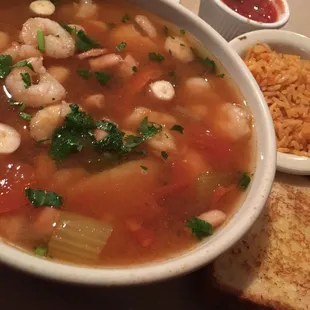 The fish soup this time was not as good as normally is...it was just OK.