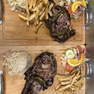 Two Ribeye steaks