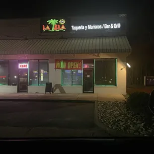 Entrance, front of the building.