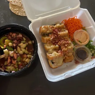 Tostada de pulpo y sushi nuevo culiacan