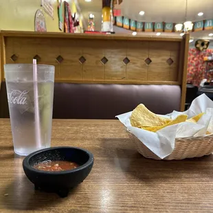 Giant waters and the best chips and Chip&apos;s &amp; salsa
