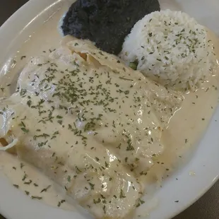 "spicy" ranch seafood enchiladas...meh