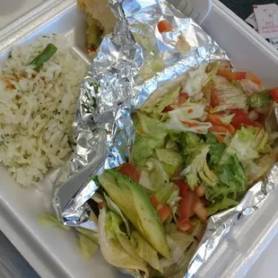 Grilled fish tacos to-go